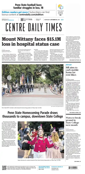 Cover of Centre Daily Times