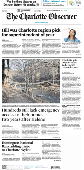 Cover of The Charlotte Observer