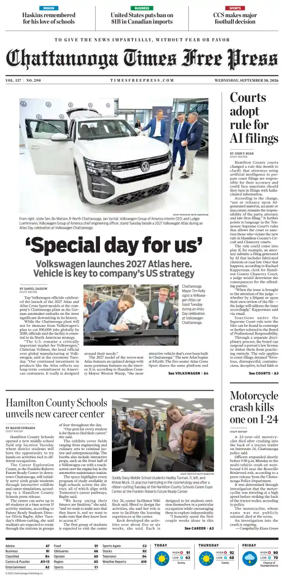 Cover of Chattanooga Times Free Press