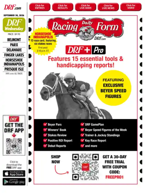 Cover of Daily Racing Form National Digital Edition