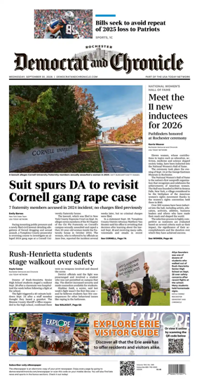 Cover of Democrat and Chronicle