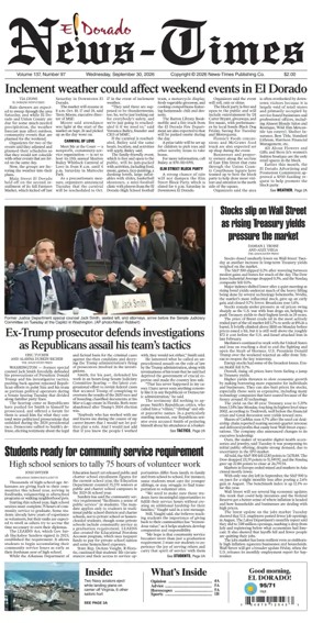 Cover of El Dorado News-Times (VCID - Camden News)