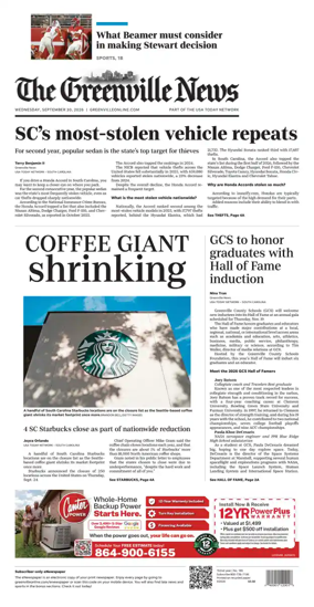 Cover of The Greenville News