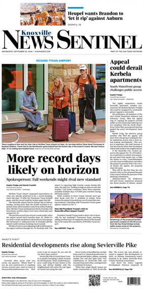 Cover of Knoxville News Sentinel