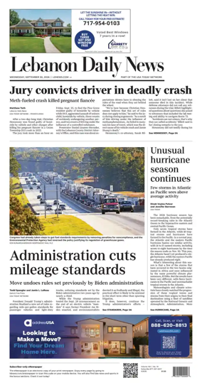 Cover of Lebanon Daily News
