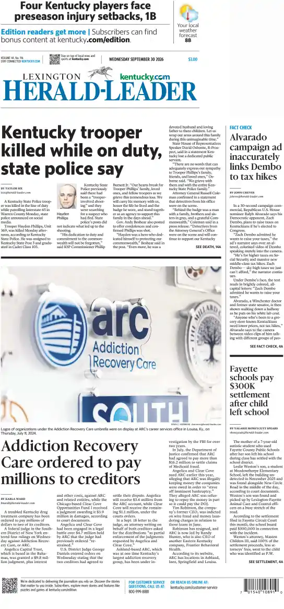 Cover of Lexington Herald-Leader