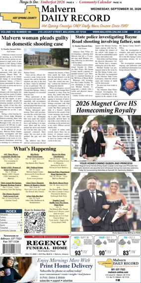 Cover of Malvern Daily Record