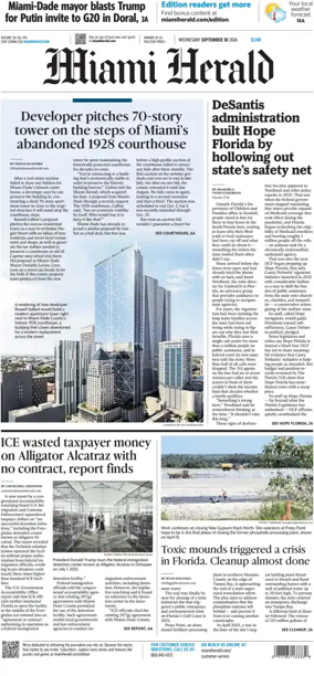 Cover of Miami Herald