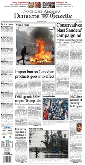 Cover of Northwest Arkansas Democrat-Gazette