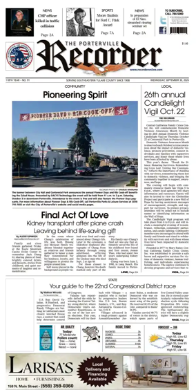 Cover of Porterville Recorder