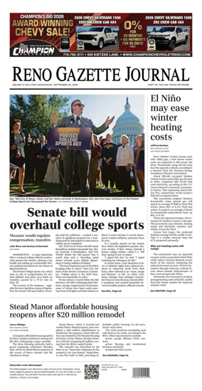 Cover of Reno Gazette Journal