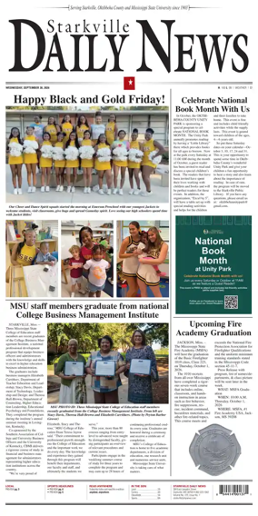 Cover of Starkville Daily News