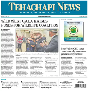 Cover of Tehachapi News