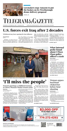 Cover of Telegram & Gazette