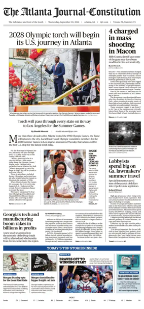 Cover of The Atlanta Journal-Constitution