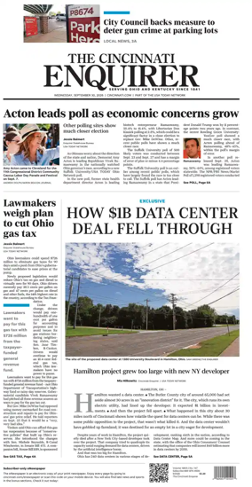 Cover of The Cincinnati Enquirer