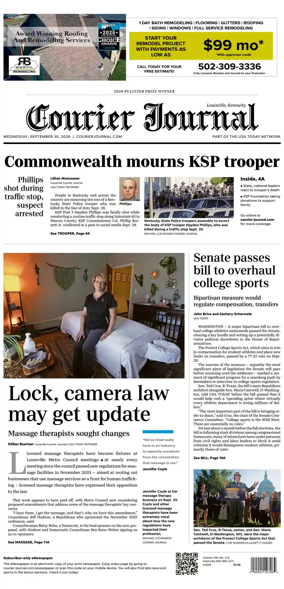 Cover of The Courier-Journal (Louisville)