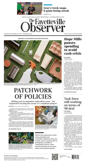 Cover of The Fayetteville Observer