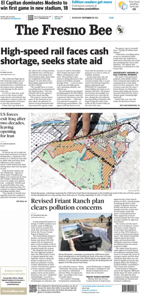 Cover of The Fresno Bee