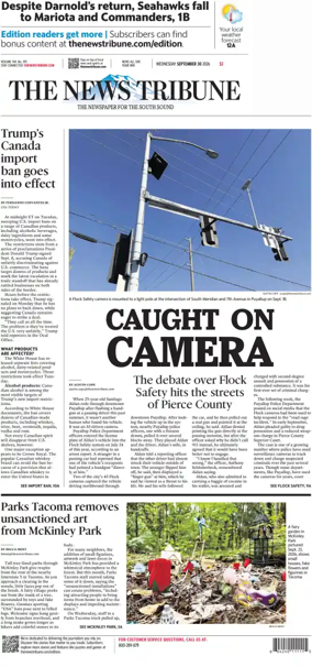 Cover of The News Tribune