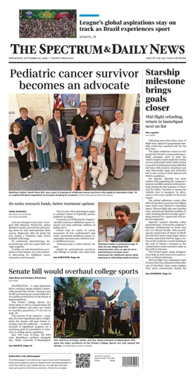 Cover of The Spectrum & Daily News