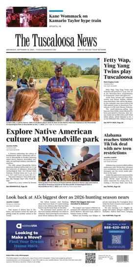 Cover of The Tuscaloosa News