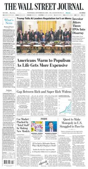 Cover of The Wall Street Journal