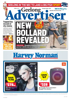 Cover of Geelong Advertiser