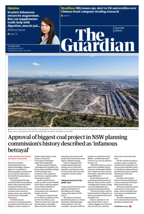 Cover of The Guardian Australia