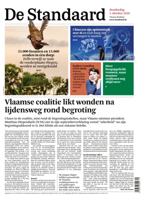 Cover of De Standaard