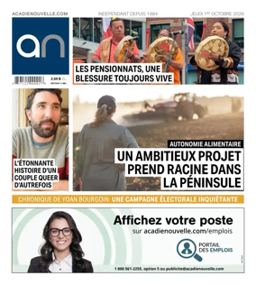 Cover of Acadie Nouvelle