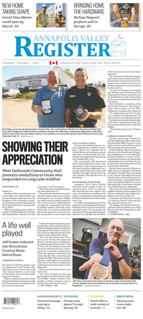 Cover of Annapolis Valley Register