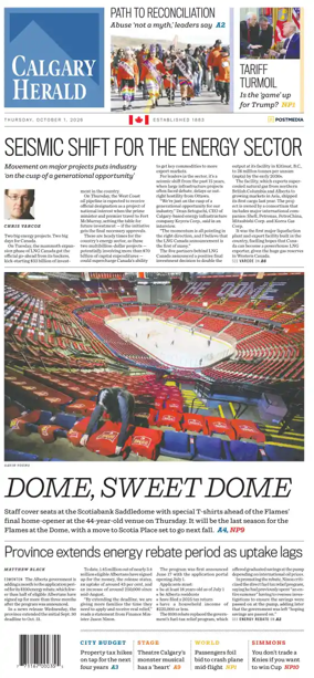 Cover of Calgary Herald