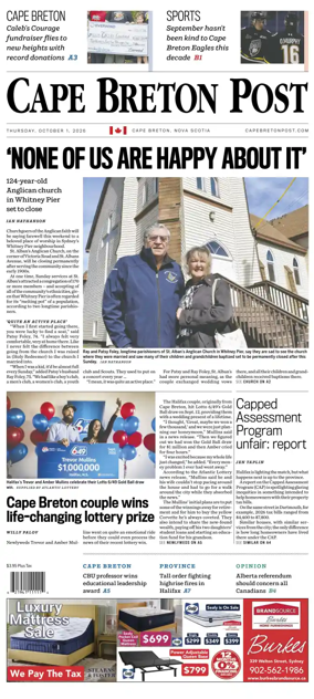 Cover of Cape Breton Post