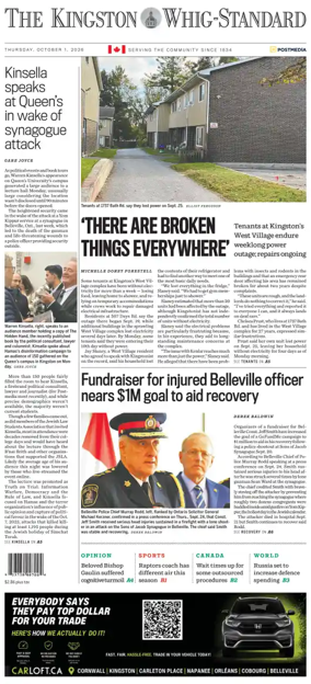 Cover of Kingston Whig-Standard