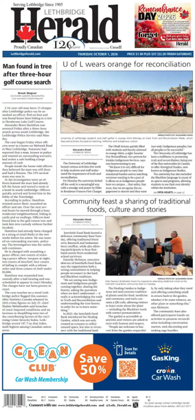 Cover of Lethbridge Herald