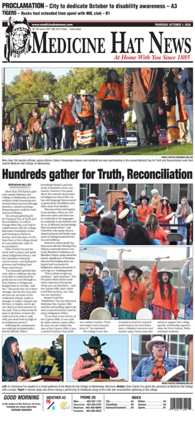 Cover of Medicine Hat News