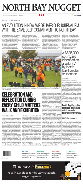 Cover of North Bay Nugget