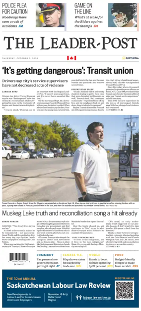 Cover of Regina Leader-Post
