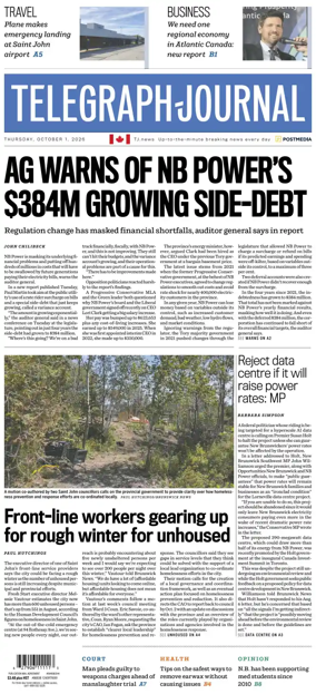 Cover of Telegraph-Journal