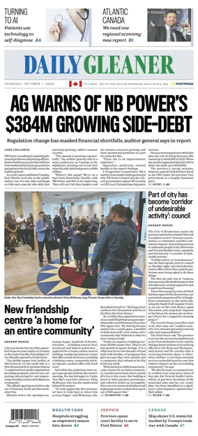 Cover of The Daily Gleaner