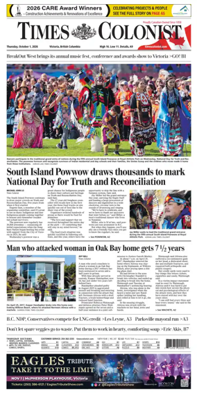 Cover of Times Colonist
