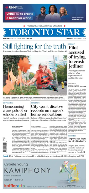 Cover of Toronto Star