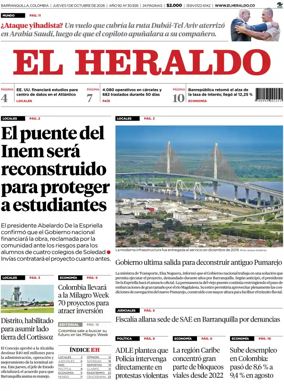 Cover of El Heraldo (Colombia)