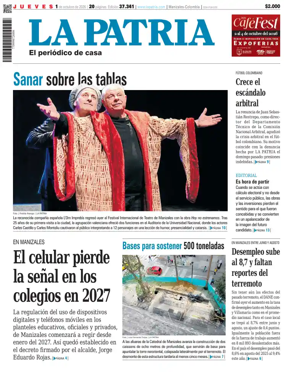 Cover of La Patria (Colombia)