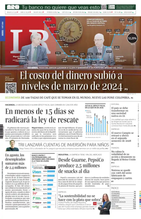 Cover of La Republica (Colombia)