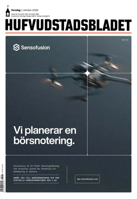 Cover of Hufvudstadsbladet