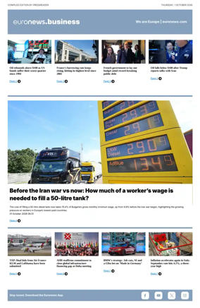 Cover of Euronews Business