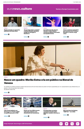 Cover of Euronews Culture and Sport (Portuguese)