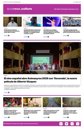 Cover of Euronews Culture and Sport (Spanish) Compiled Edition